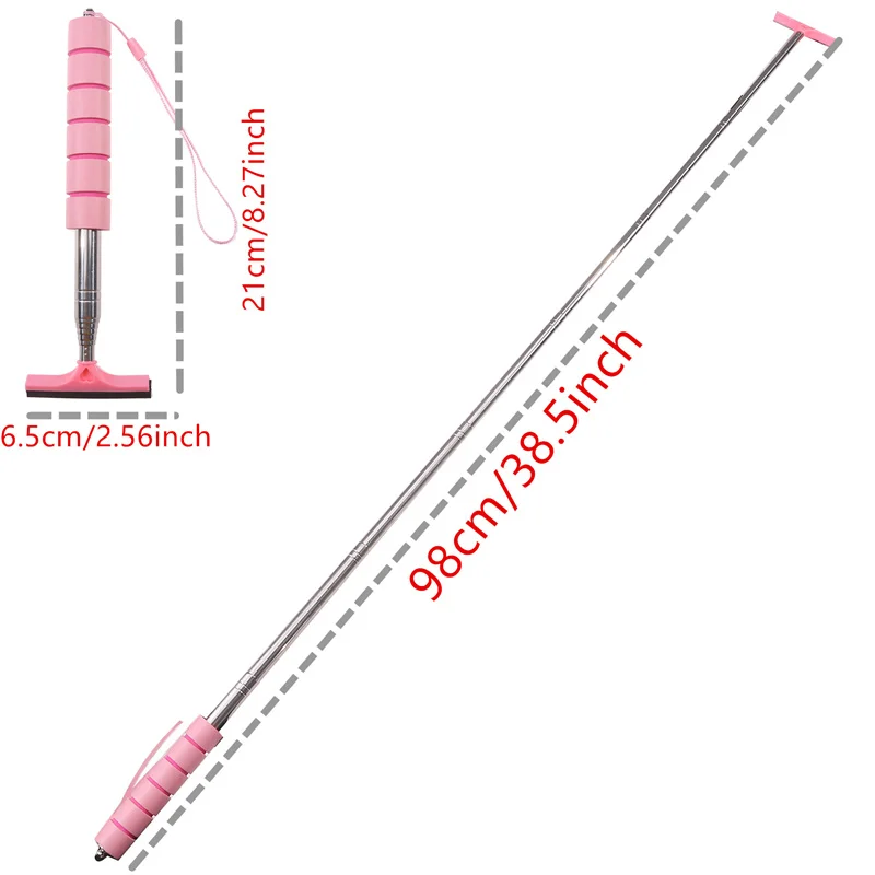 Car Mirror Rainy Glass Window Cleaning Tool Wiper Extendable Handle Car Side Mirror Squeegee Telescopic Rearview Mirror Squeegee 6