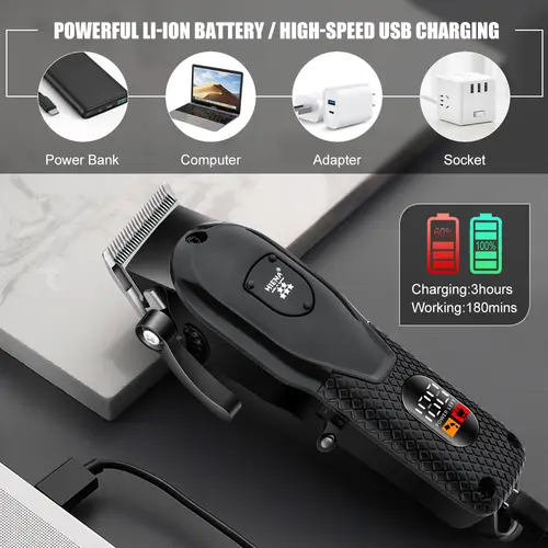 HIENA hair clipper Shaver Professional electric scissors push Barber shop hair trimmers Hair cutting machine trimmer for men - Image 4