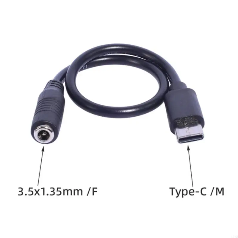 462B USB Type C Male to 3.5x1.35mm Female Charging Adapter Cord for Mobiles Tablets