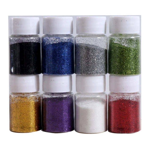 6pcs/set Holographic Glitter For Epoxy Resin Filling Rainbow Sequins Resin  Pigment Powder Resin Filler Resina Epoxi Kit Completo