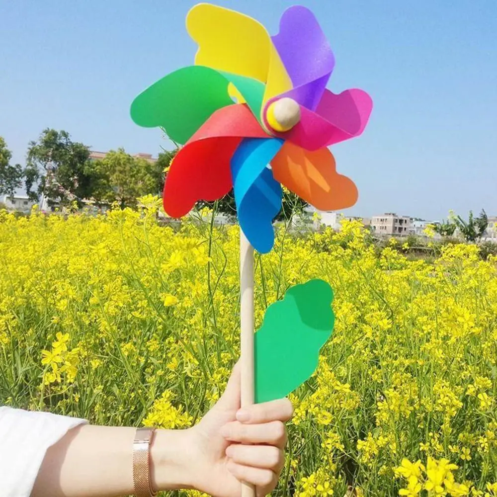 Windmill Toys Colorful Windmill Wind Spinner for Home Garden Yard Decoration, garden art decor,wind spinner,garden windmill