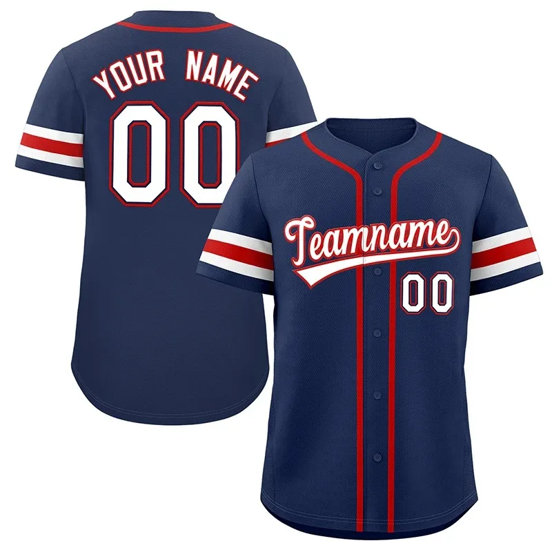 thumbnail image 1 of Camiseta de béisbol personalizada, camiseta de equipo, impresión de nombre personal, número, rayas, ropa deportiva de hip hop, camiseta de béisbol personalizada para hombres, mujeres y niños, 1 of 5