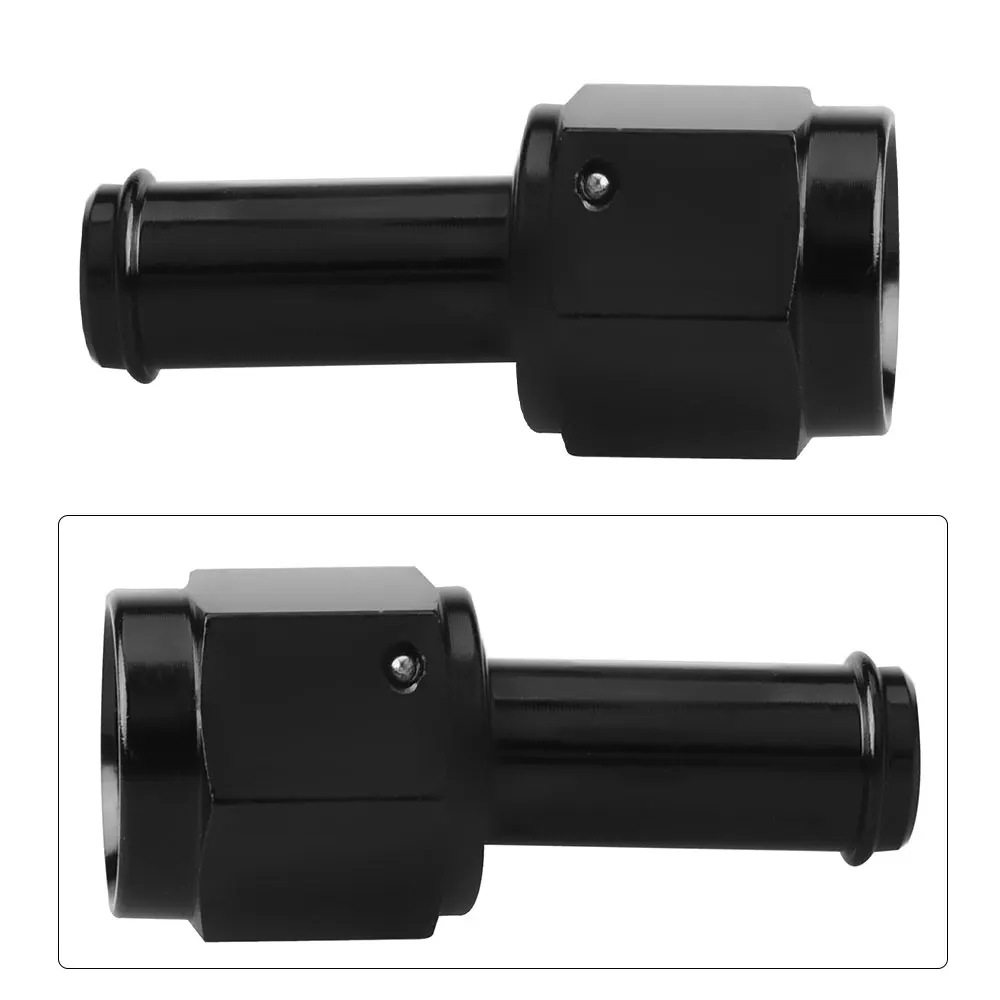 Universal AN6 Female to 3/8" Barb 6AN Female to 5/16" Barb Straight 90 Degree Fuel Hose Swivel Fitting Adapter Aluminum
