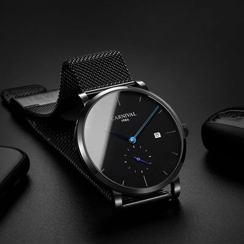 Automatic Watch Men Sapphire Waterproof Calendar Mechanical Watches