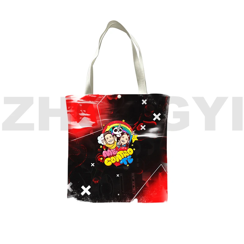 Divertente Cartoon Me Contro Te 3D Shopping Bags Borsa Di Tela Pieghevole Borsa Da Supermercato Riutilizzabile Me Contro Te Anime Tote Bags Per Le Don