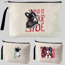 

Strap Cosmetic Bag Dog Pattern Women Make Up Bag Travel Portable Organizer for Cosmetic Toiletry Bag Beauty Toiletries Organizer