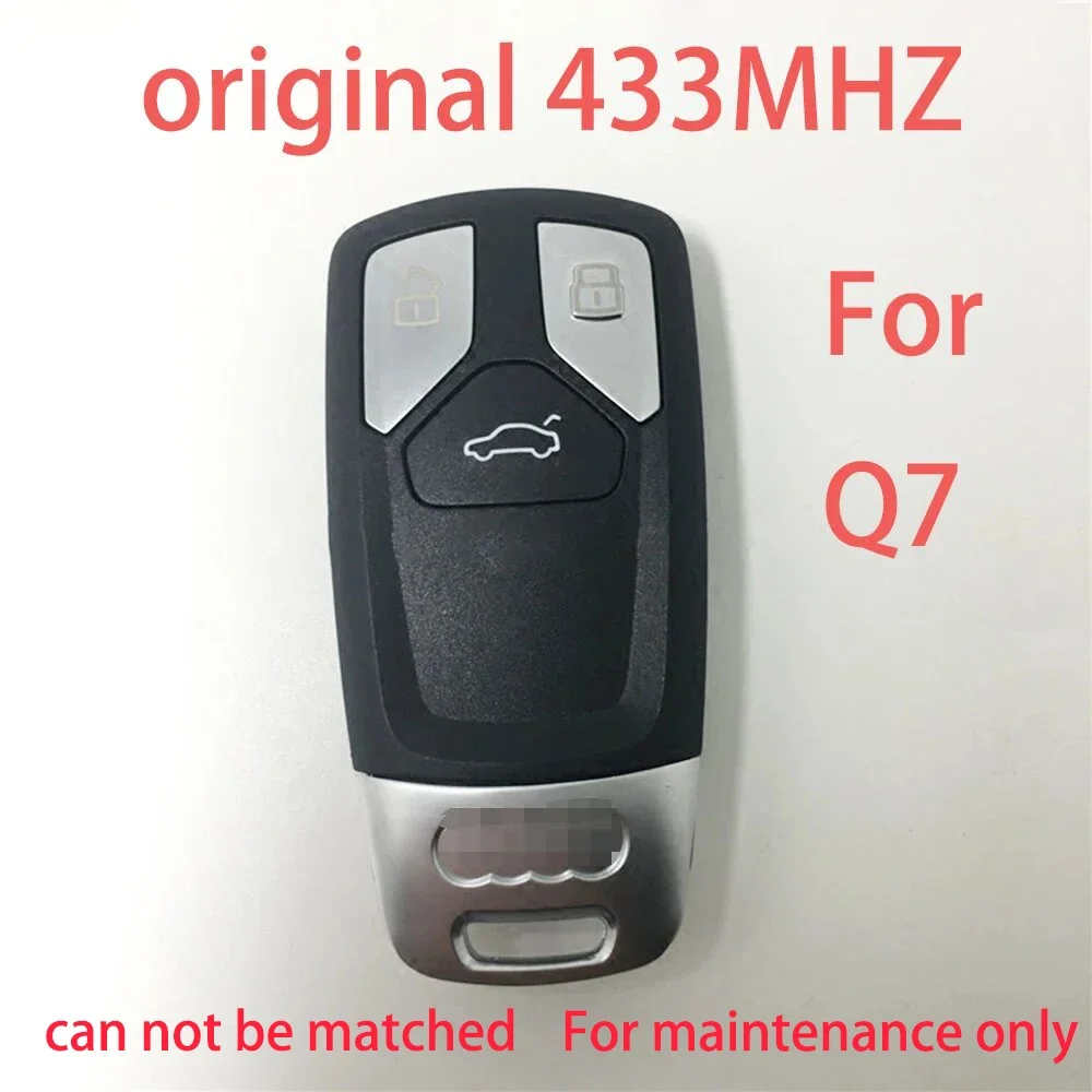 

ORIGINAL 433 MHz 3 Button Smart Key For 2017 Audi Q7 A4L Keyless GO FCC 4M0959754T
