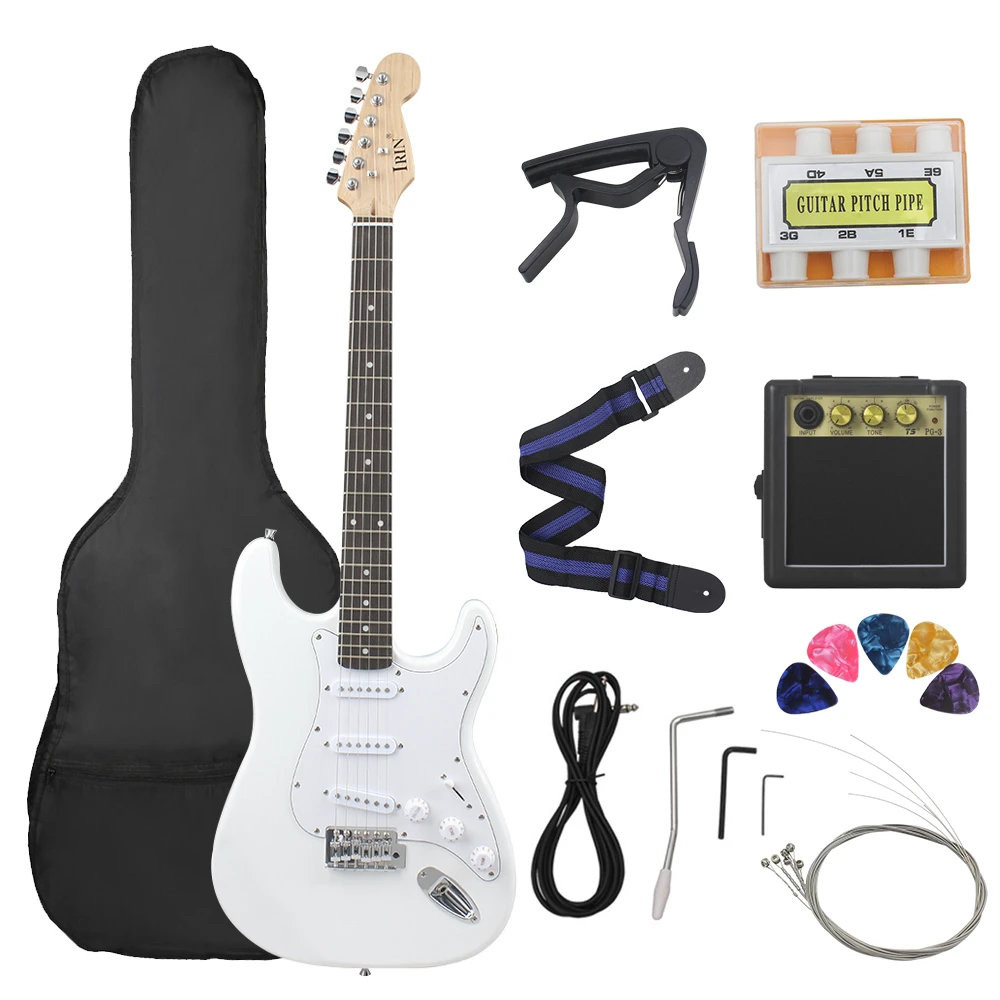 Elektrische Gitaar 39 Inch 6 String 21 Frets Basswood Body Elektrische Gitaar Guitarra Met Speaker Onderdelen & Accessoires| | - AliExpress