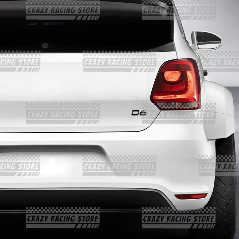 Glossy Black Rear Trunk Emblem Metal Stickers