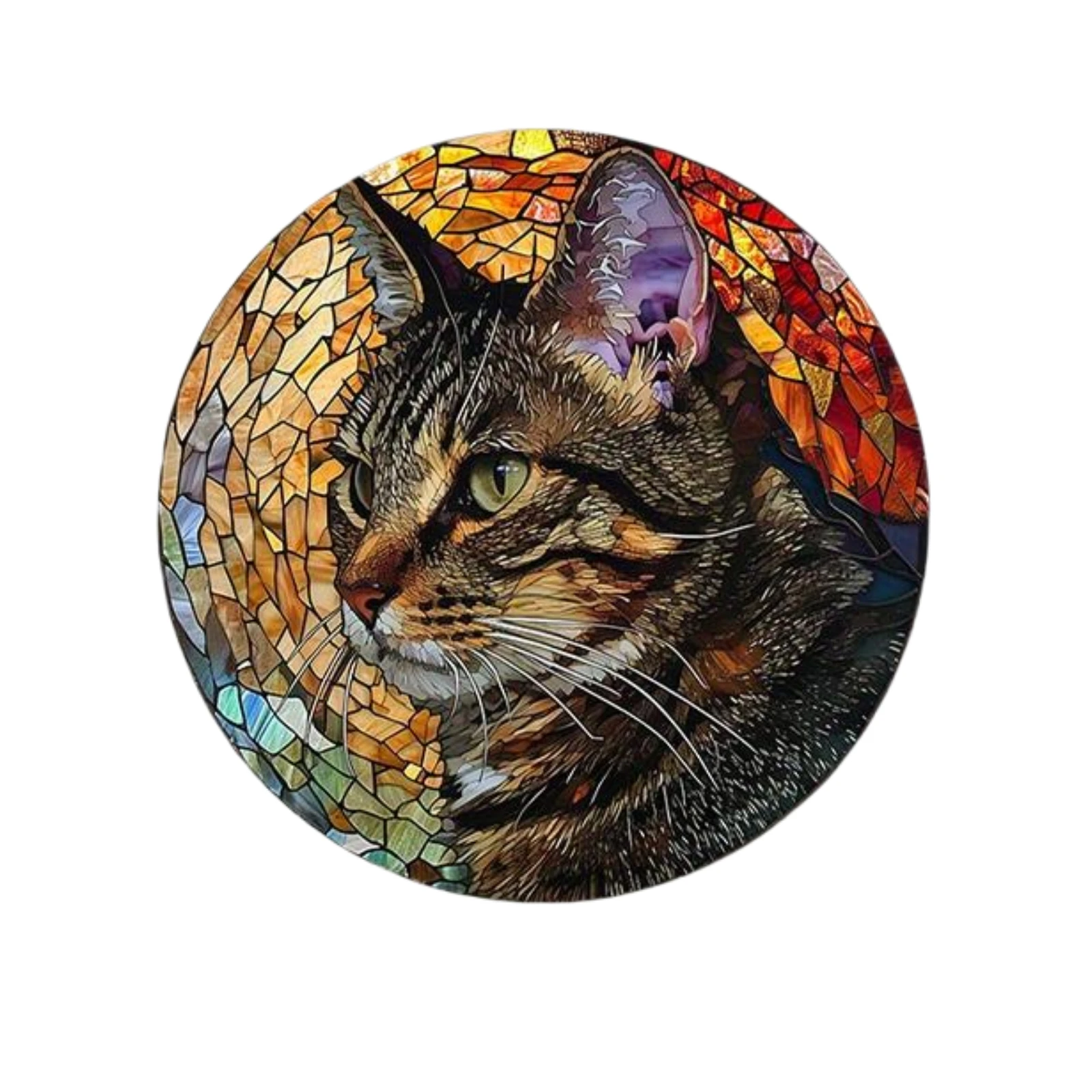 Round Aluminum Art Sign - Mask-Themed Decorative Wall Plate for Home, Bar, and Club Decor