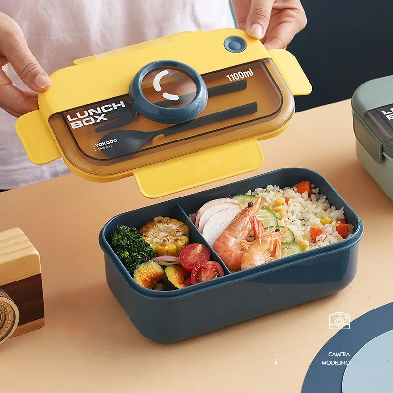 

Creative Student Compartment Sealed Lunch Box Lunch Box Microwave Office Worker Lunch Box Plastic Lunch Box
