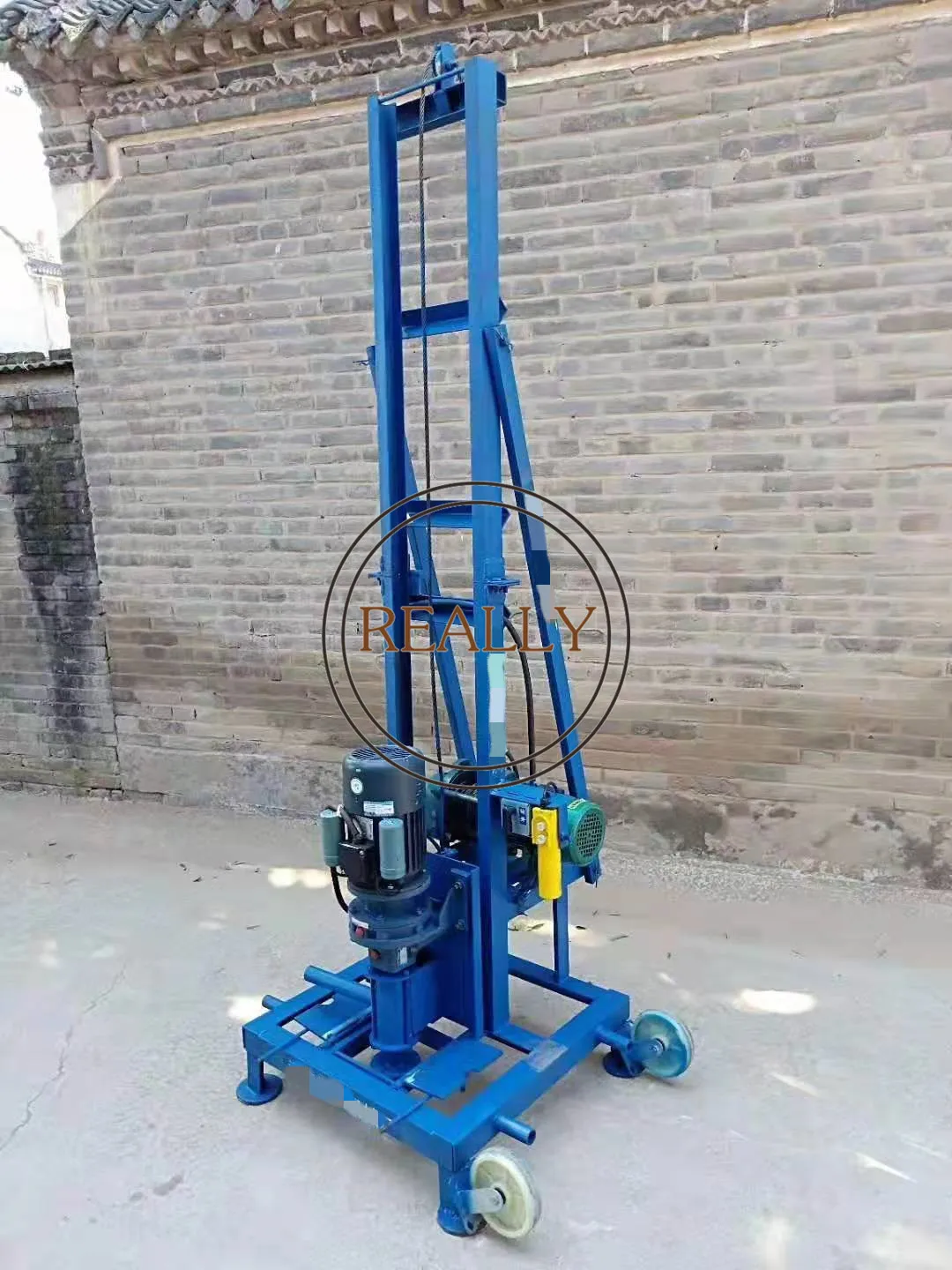 OEM 3KW Electric Folding Well Drilling Machine Small Household Well Digging Drilling Rig Deep Electric Water Rotary Drilling Rig