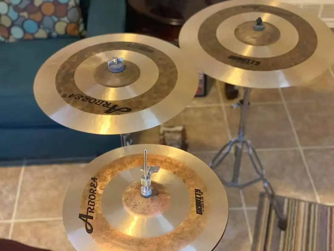 Arborea Professional Cymbal-Gravity Series Crash Cymbal 14-19 inch Bronze Cymbal for Drum Player Percussion Music Instrument