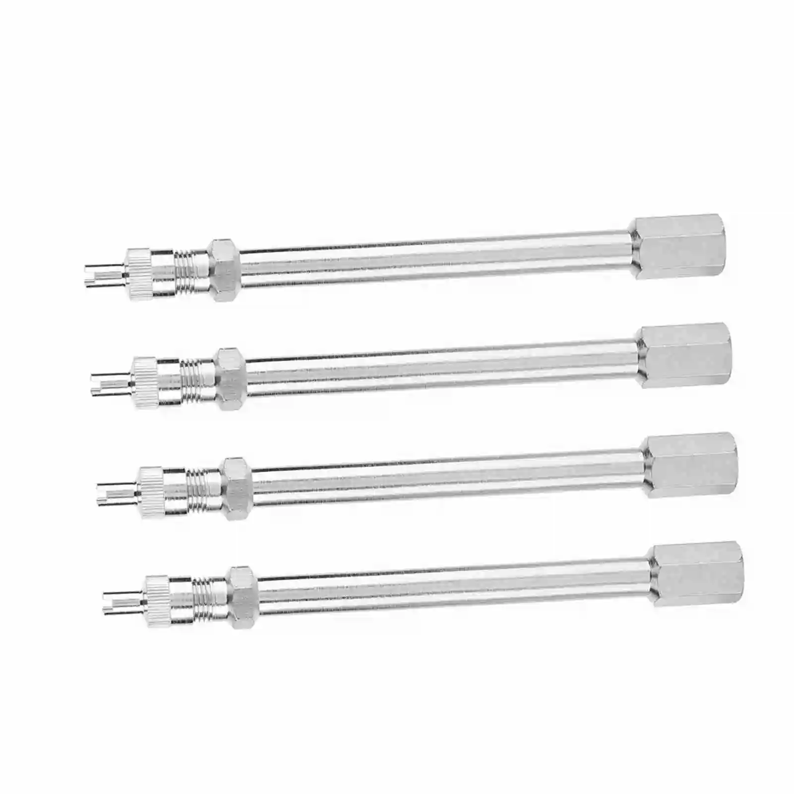 100mm Tyre Valve Extension Chrome Tyre Valve Extension 100mm Chrome Rod Wheel Adapter Car Truck Lorry