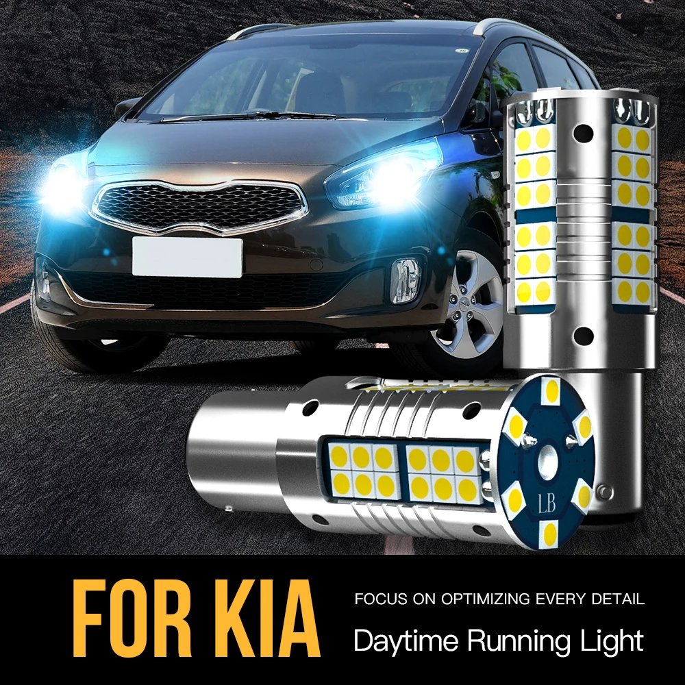 

2pcs P21W BA15S 1156 Canbus Error Free LED Daytime Running Light DRL Bulb Lamp For Kia Rio 3 4 2012-2019 Ceed Picanto Stonic