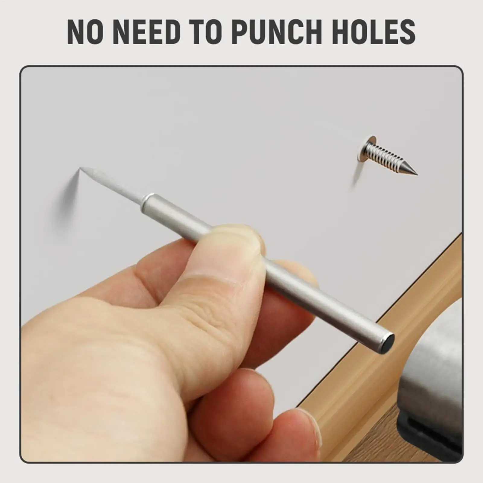 100pcs Double Head Nails Seamless Nail Skirting Thread Seamless Nail Without Marks Metal Rust-Proof Nails Wood No Trace Fixator