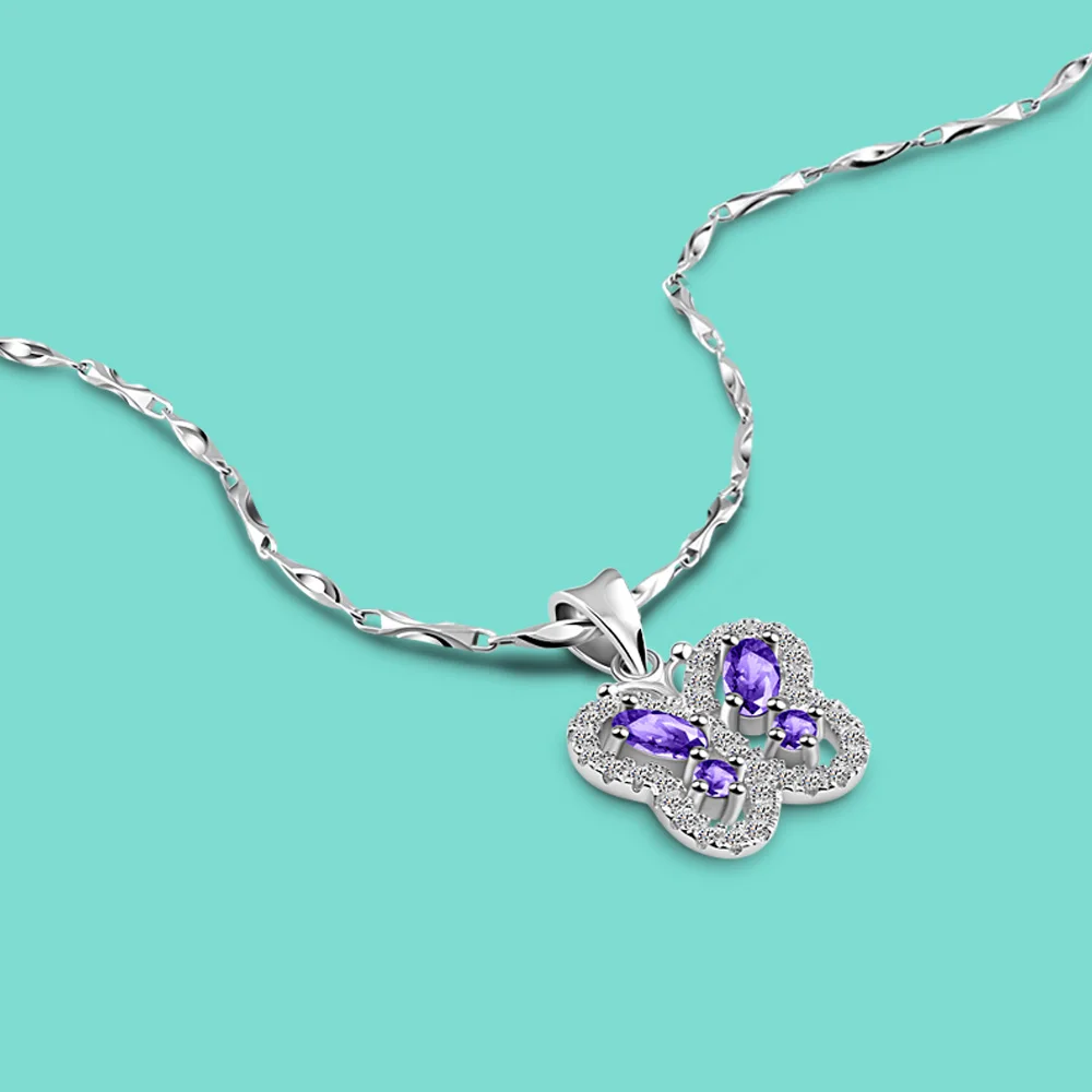 Le Vian Garden Party Diamond Butterfly Necklace 1/6 ct tw 14K Honey Gold  18
