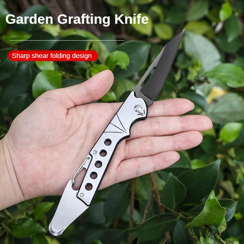 

Grafting Tools Foldable Grafting Pruning Knife Professional Stainless Steel Garden Grafting Cutter Fruit Tree Grafting Knife