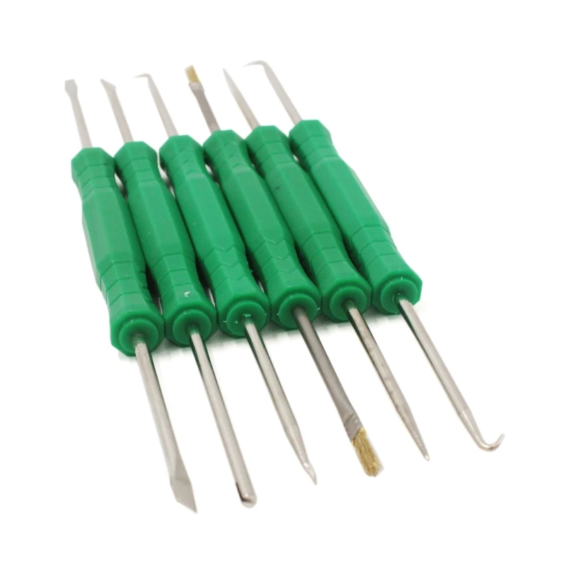 

6 Pcs Solder Assist Tool Electronic Circuit Board Welding Auxiliary Repair Tools Cleaning Kit for Soldering Solder Iron