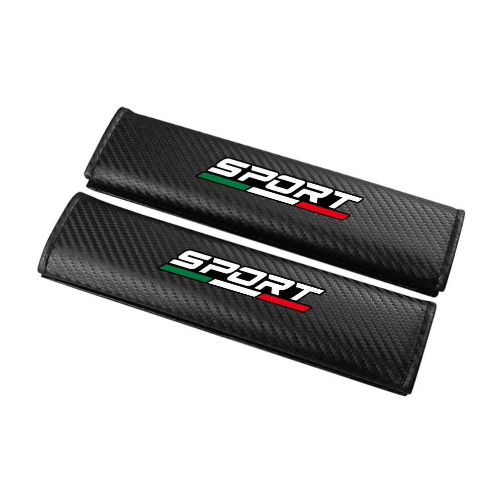 Sport Carbon Faser Auto Sitz Gürtel Abdeckung Sicherheitsgurt Schulter Gurt Schutz Pad Für Fiat Ducato 500 500L 500X Panda Grande Punto – Detail 12