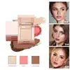 NEW 3 In 1 Highlighter Powder Palette Contour Bronzer Glitter Face Long-Lasting Shimmer Eyeshadow Cosmetic Korean Pearl Makeup 4