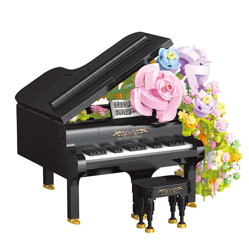 

21194 Flowers Piano Assembled Bouquet Series Violin MOC Toy Gift Building Block Girl Toy Birthday Gift
