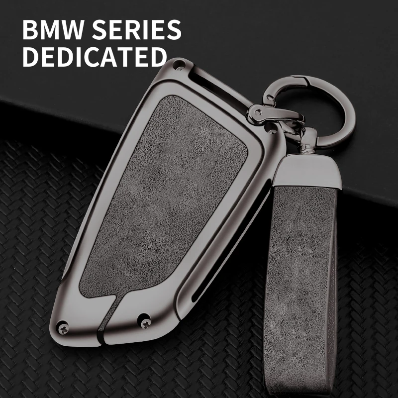 

Zinc Alloy Leather Car Remote Key Case Cover Shell for BMW X1 X3 X5 X6 X7 1 3 5 6 7 Series G20 G30 G11 F15 F16 G01 G02 F48