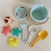 Sea Creatures Sand Beach Toy Set Toys Kids Sandbox Toys Toddlers Sand Toys Beach Tool Kit Bucket Watering Shovel Travel Outdoor 1