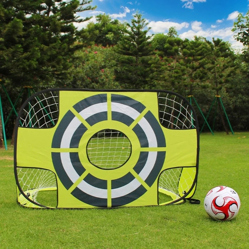 

3 In 1 Portable Football Goal Posts Kids Poped up Goal for Children Targets Goal Net Foldable Soccer Goal Net Football Training