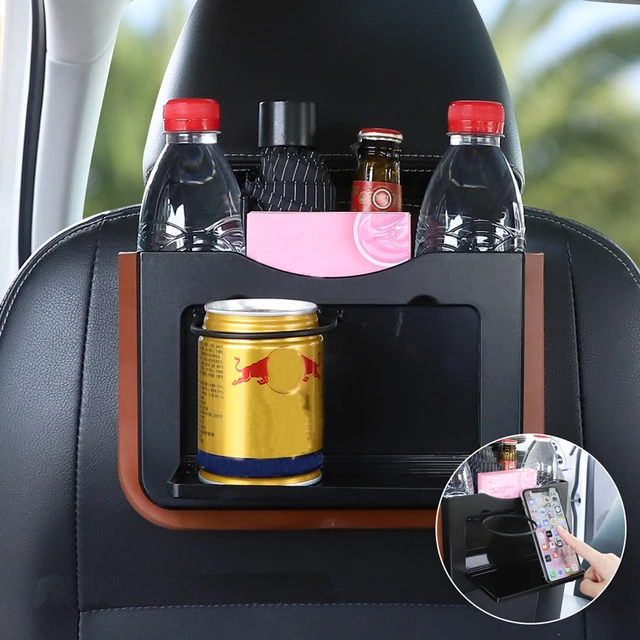 Sac de rangement étanche pour siège arrière de voiture, poubelle pliable  avec petite table, questionAuto, nouveau - AliExpress