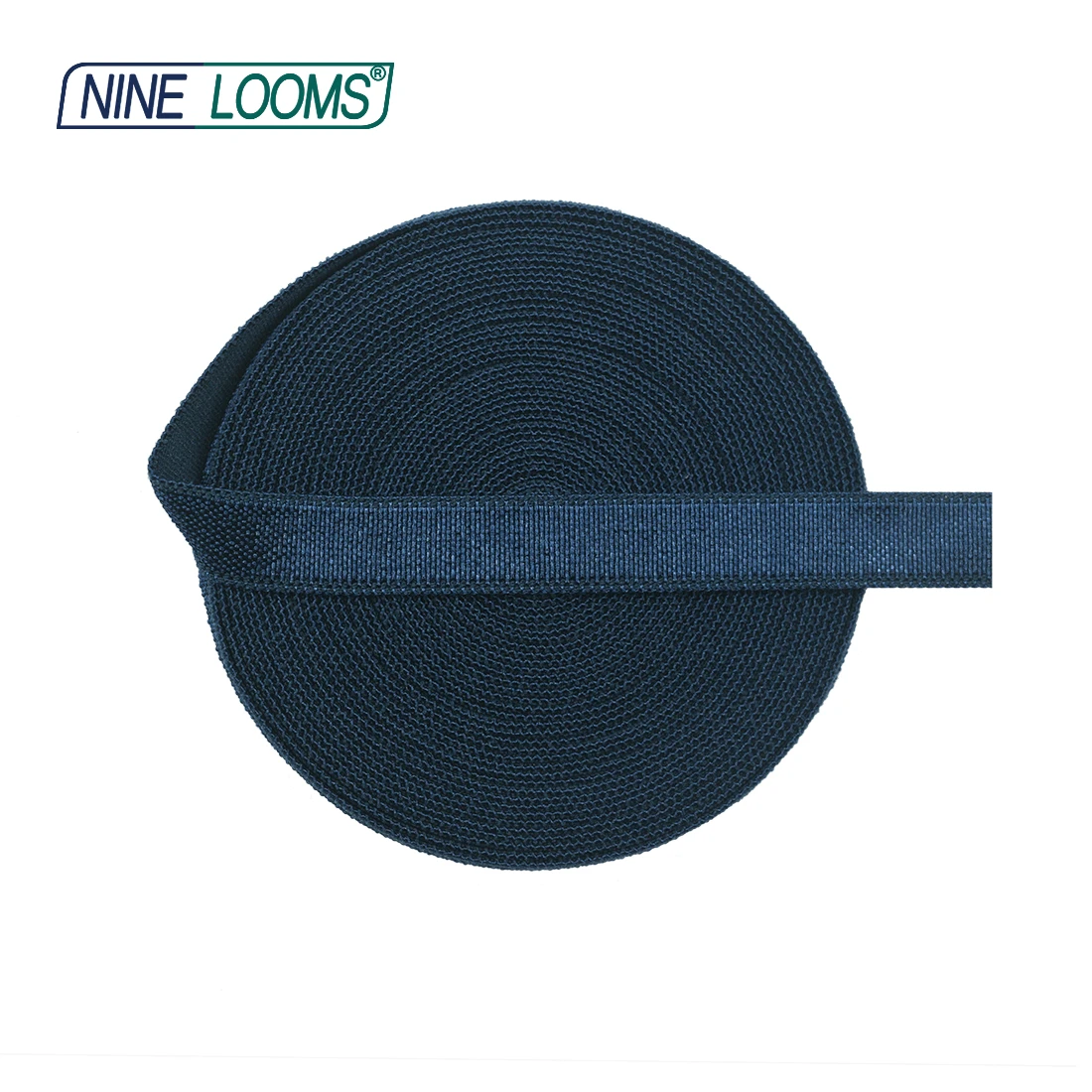

NINE LOOMS Shiny Non-Foldover Elastic 3/8" 10mm Spandex Satin Band Bra Strap Lingerie Underwear Sewing Trim 50 100 Yard by Spool