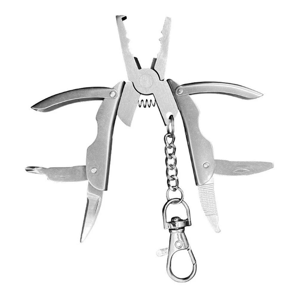 

Keychain Plier Camping Multi Tool Multifunctional Portable Screwdriver Wire Cutter Lightweight Multi Hand Tools