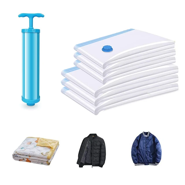 4 size manual compression vacuum bag foldable compressed household