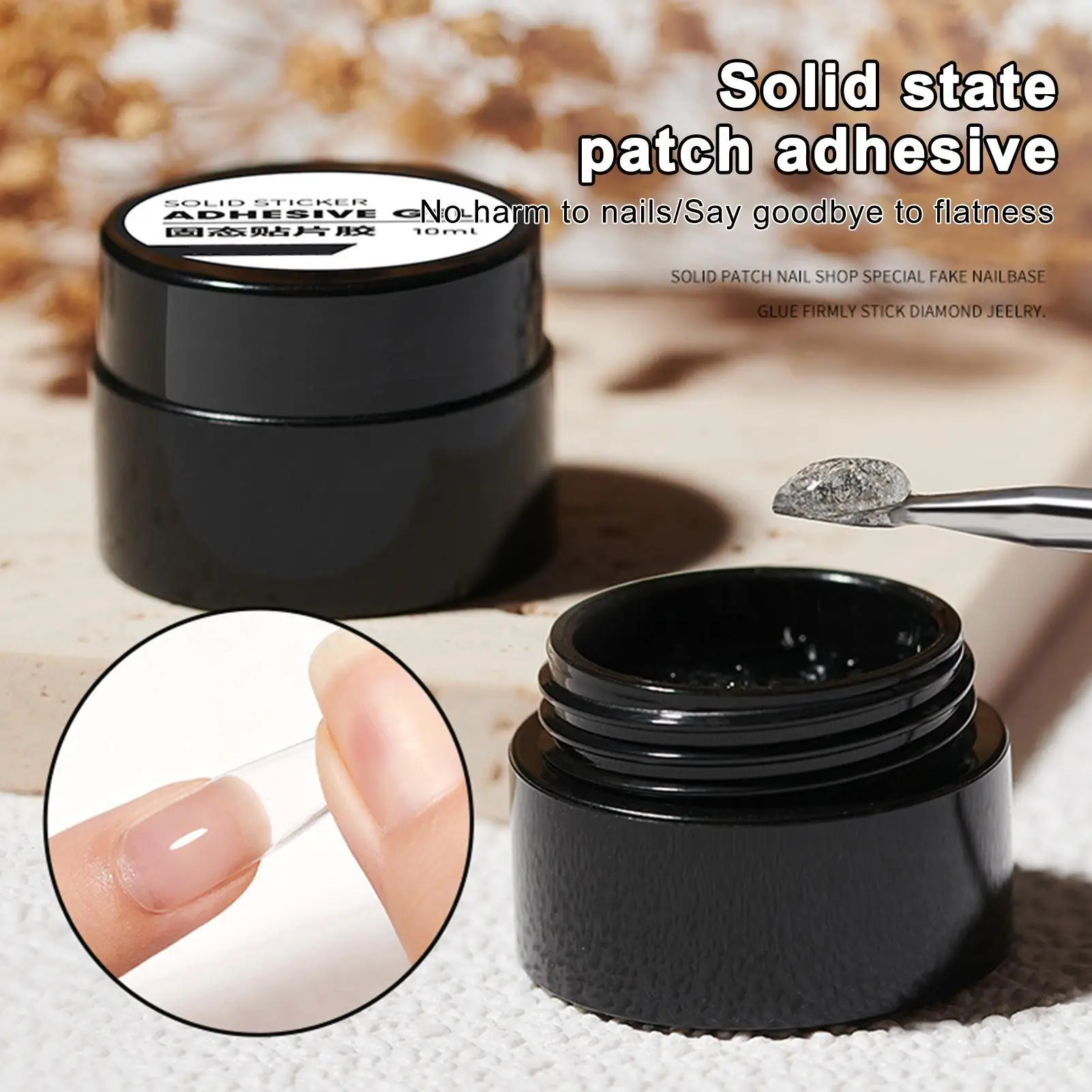 Colla Gel SolidNail per Unghie Finte 10ml, Adesione Forte e Duratura, Colla per Unghie Artificiali - immagine 4