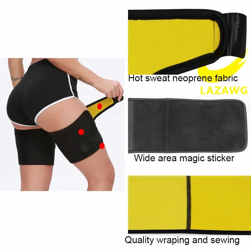 Sauna Sweat Thigh Trimmers Warmer Slender Shaping Legs Belt Fat Burning  Wraps Slimming Leg Shaper Thermo Neoprene Compress Belts - AliExpress