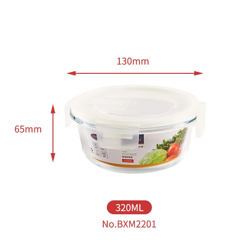 Buy Wholesale China High Borosilicate Heatproof Glass Rectangle Bento Lunch  Box Leakproof Microwave Safe Lunchboxes & Glass Airtight Food Containers at  USD 0.8