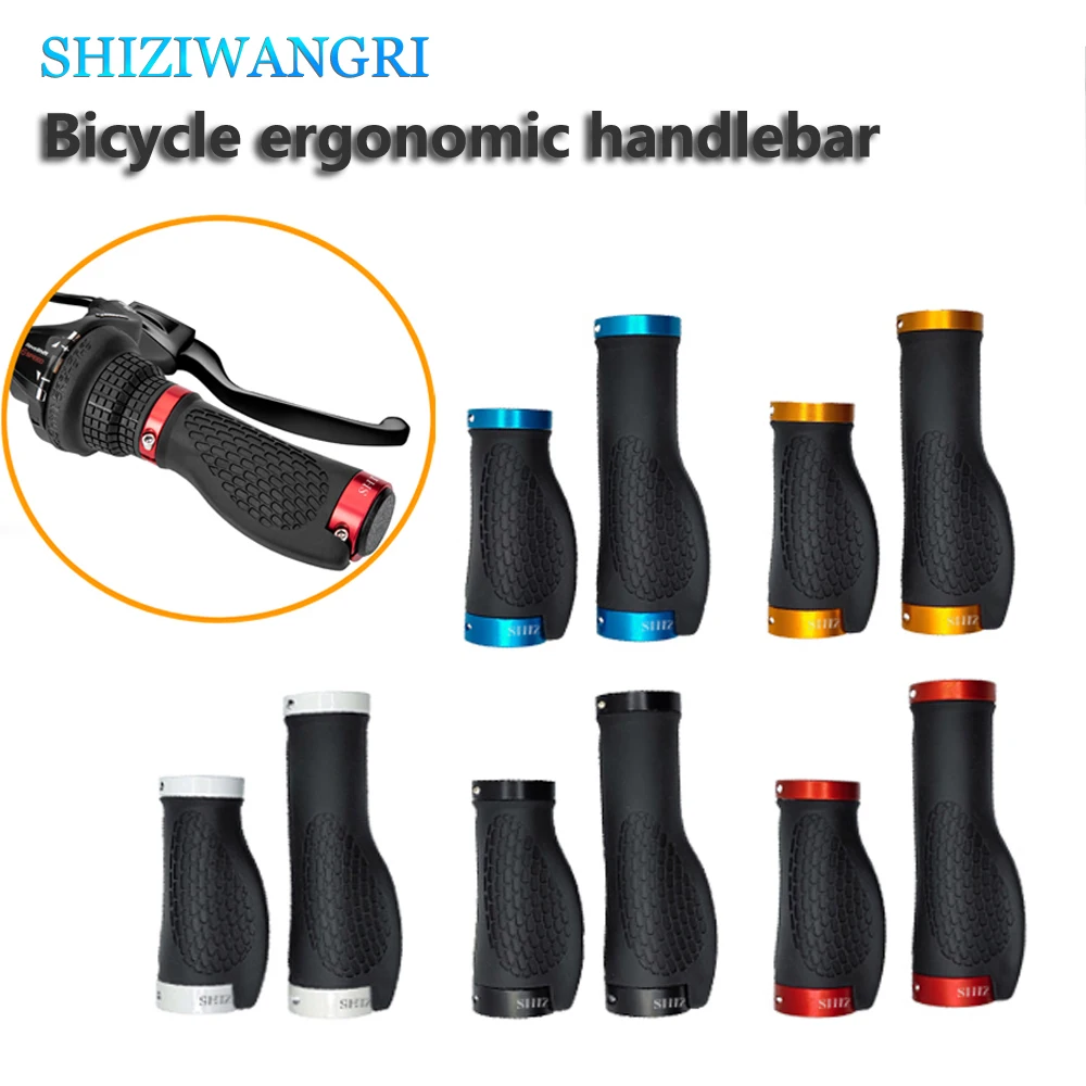 Ergonomic Rubber Bicycle Handlebar Grips with Dual Ring Lock for Comfort and Stability