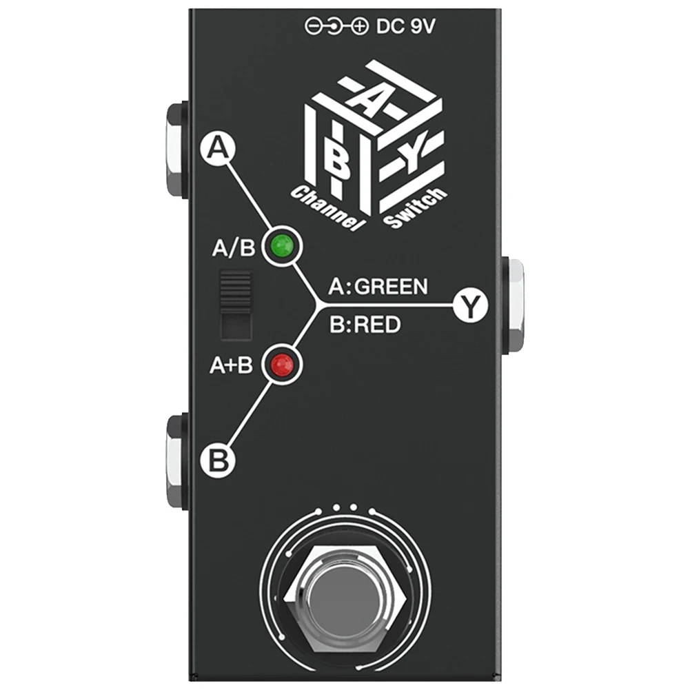 ABY Box Line Selector Metal Casing AB Switch ABY Line Guitar Effect Pedal True Bypass Guitar Bass Pedal