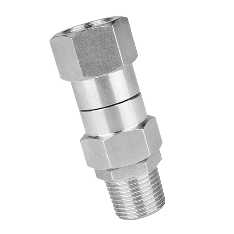 High Pressure Washer Swivel Joint 3/8 Inch Pressure Washer Hose Fittings 360 Degree Rotation Connector Car Washing
