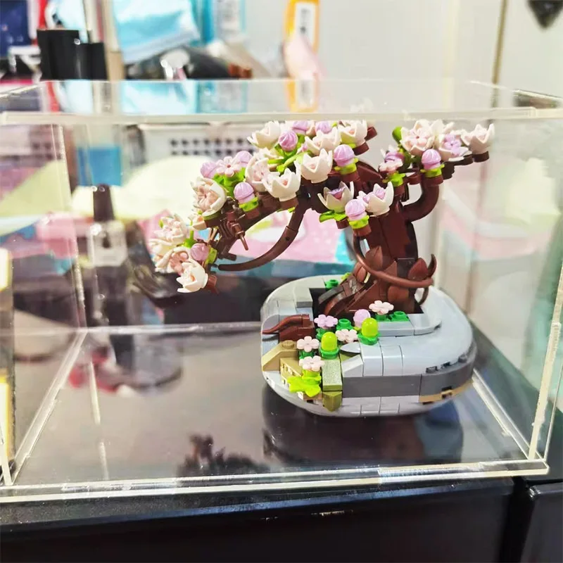 Boîte De Présentation Acrylique Transparente – Pour Figurine, Modèle Réduit – Stand Inclus