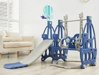 Baby Slide 3 in 1 Indoor Home Safety Slide Swing Chair Combination outdoor Kindergarten Slide Kids Playground Sports Game Toy 1