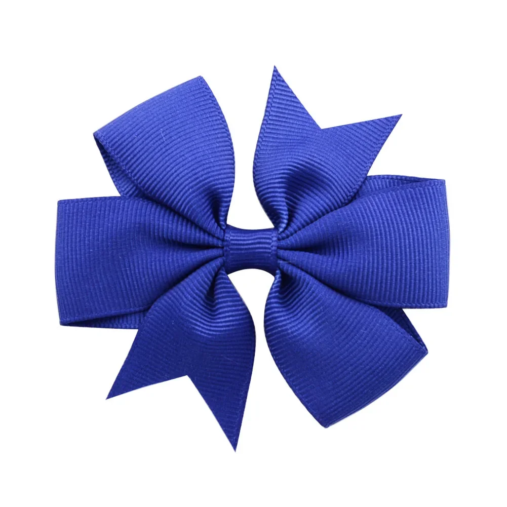 Vibrant Solid Grosgrain Ribbon Hair Bows for Girls - Boutique Hair Clips & Accessories
