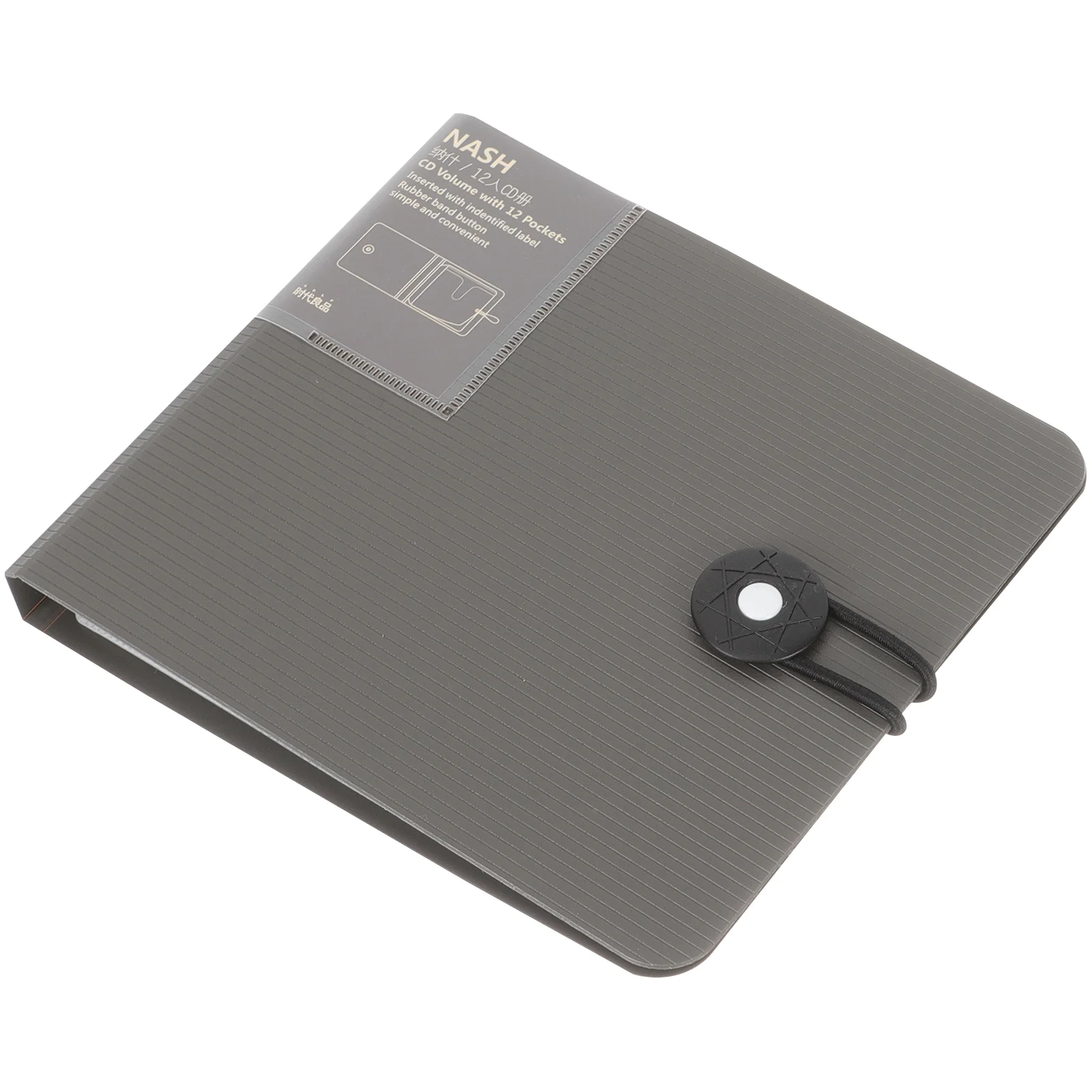 

CD Case 12-Capacity CD Storage Book with Button Protective DVD Case Holder Binder Bag