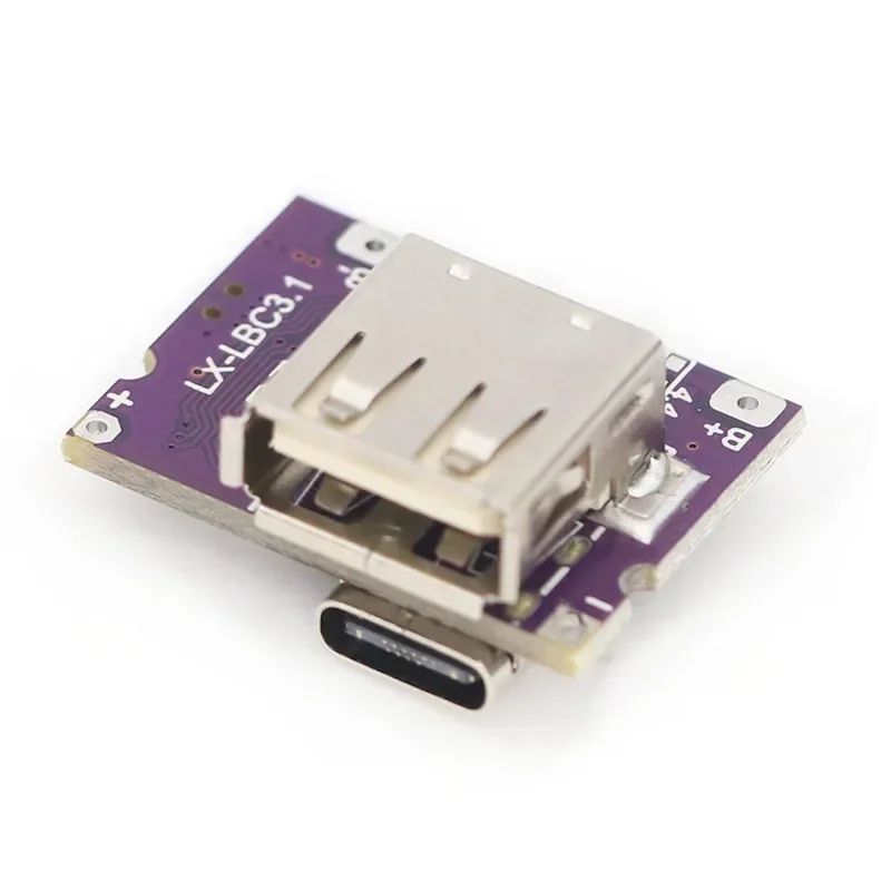 Type-C USB 5V 3.1A Boost Converter Step-Up Power Module IP5310 Mobile Power Bank Accessories With Switch LED Indicator