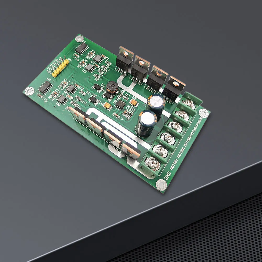 10A DC 듀얼 모터 드라이브 보드 피크 30A H-브리지 MOSFET DC 모터 드라이버 보드 3V-36V 브레이크 기능 포함