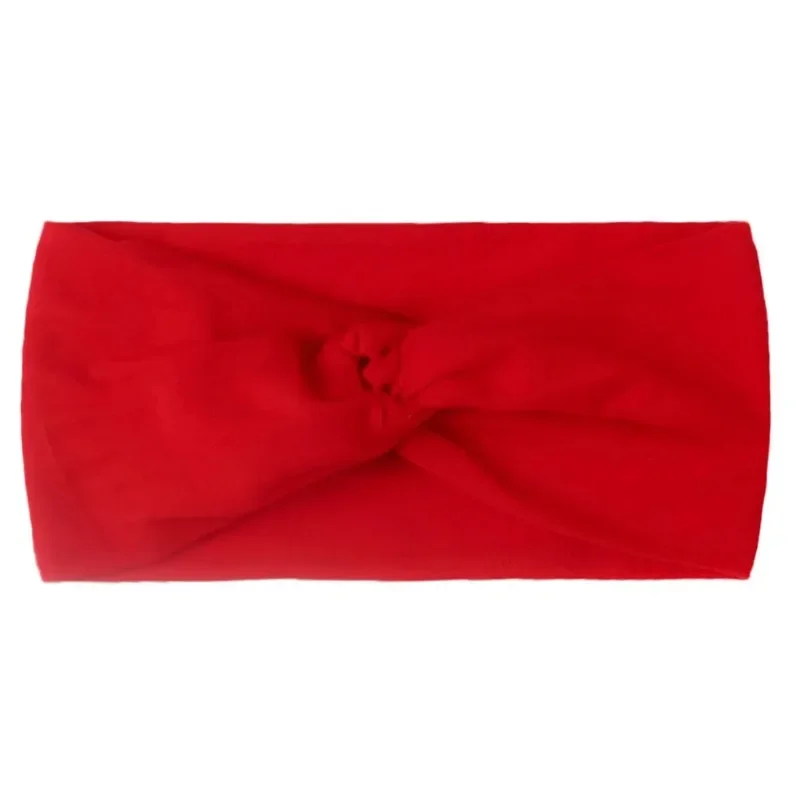 용수철 여름 단색  머리띠, 여아용 꼬임 매듭, 부드러운 탄성 머리띠, 대형 헤어 액세서리, 1 개