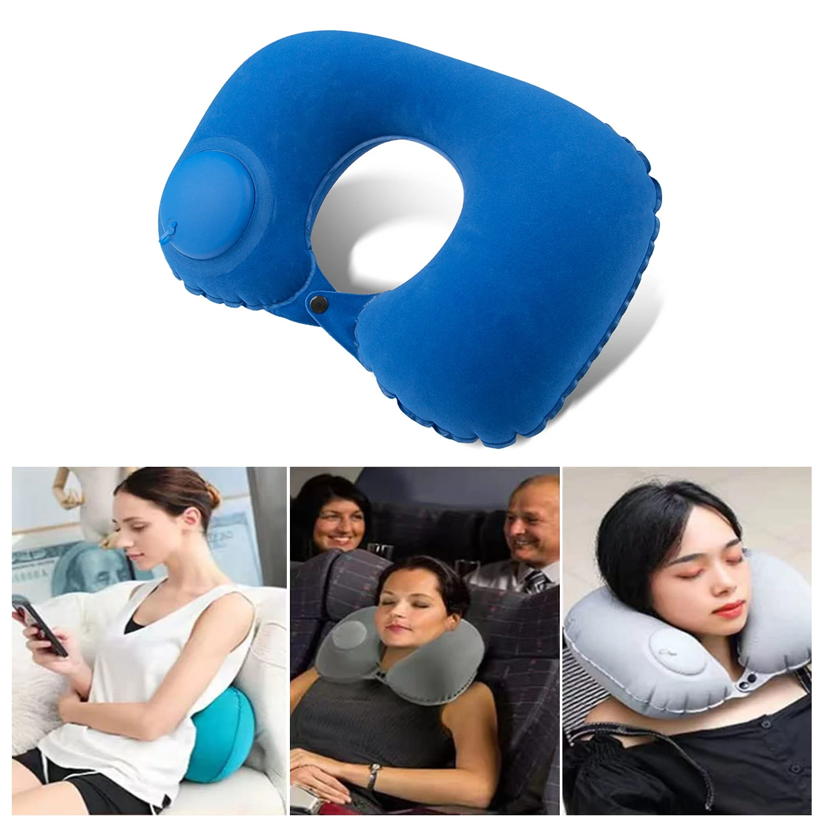 Ripley - TB-212BL ALMOHADA VIAJE CUELLO ERGONÓMICA AZUL-TRAVEL BLUE