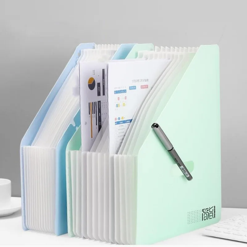 New Vertical Organ Pack Examination Paper Storage and Sorting Multilayer File Folders Students with Classification Expansion Bag 12 into compartment organ bag folder student papers classification storage a4 multi layer storage bag file folders