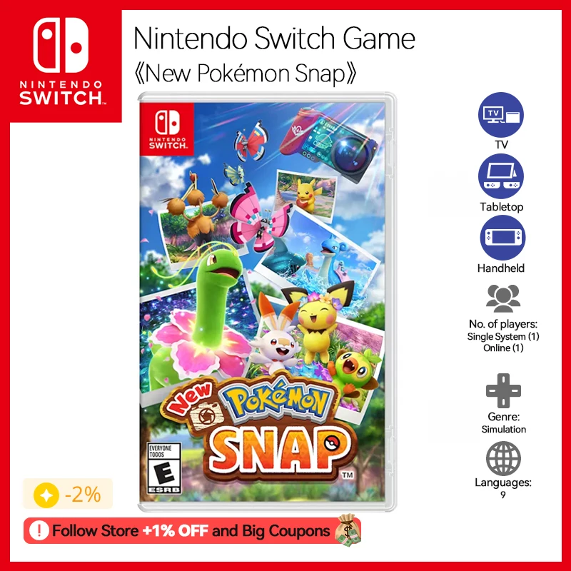 Nintendo Switch Game New Pokemon Snap Supported Play Modes Tv Tabletop  Handheld Genre Simulation 7.3 Gb Nintendo Games - Game Deals - AliExpress