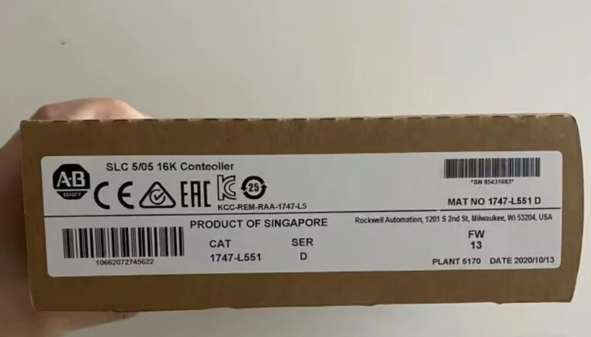 Рисунок 2 - новый AB 1747-L551 1747L551 D в